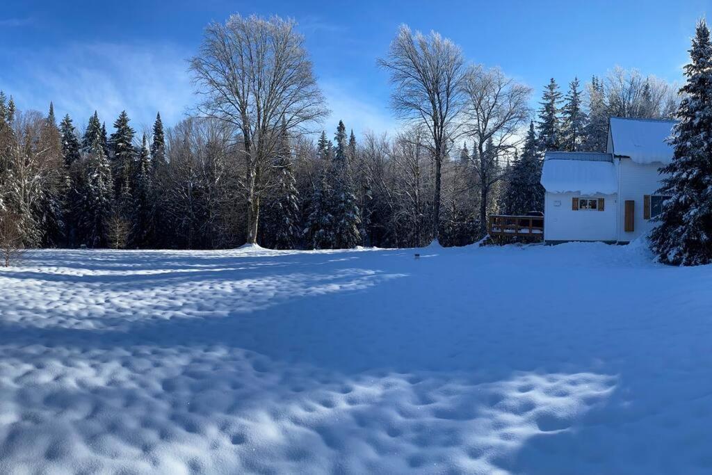Le Jazz- Chalet Rustique/Chic Avec Spa Notre-Dame-Des-Bois Exterior foto